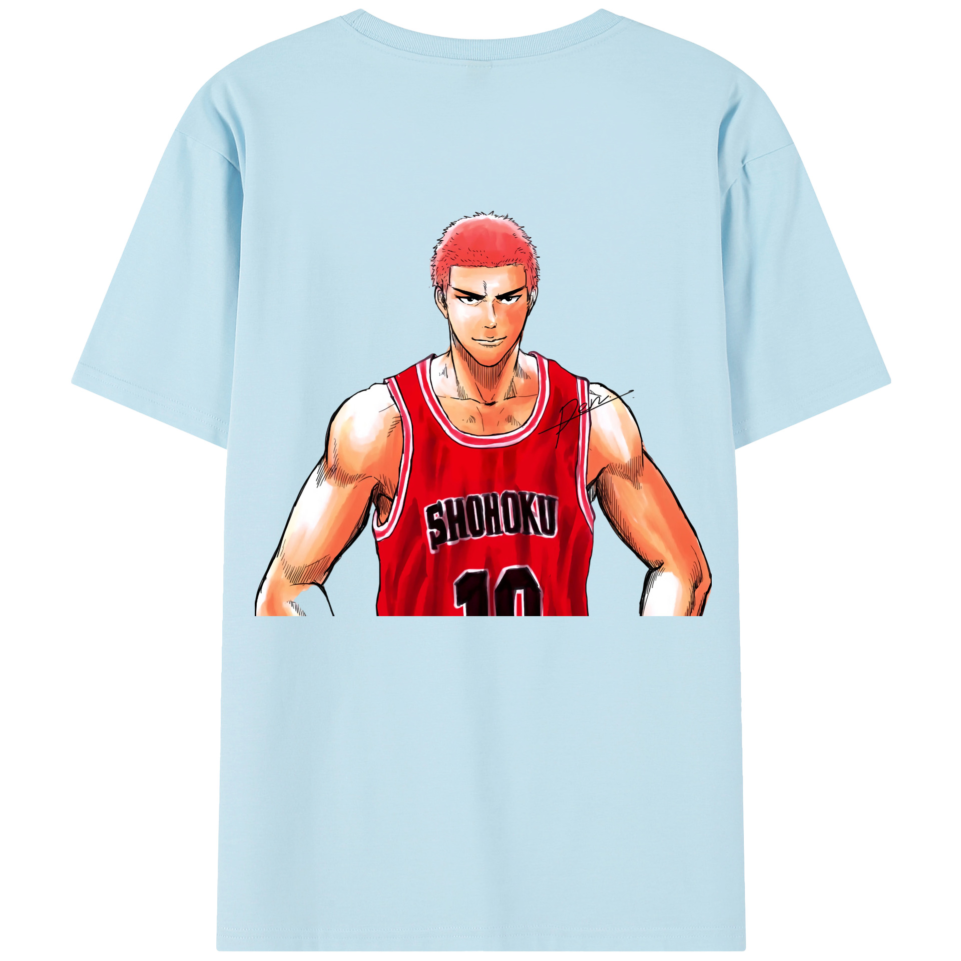 SLAM DUNK／スラムダンク 綿100％半袖Tシャツ（背面プリント）